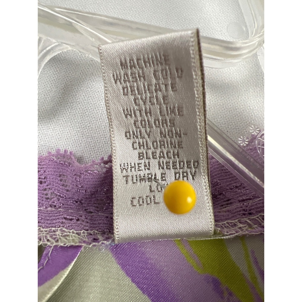 Valerie Stevens Butterfly Robe & Nightgown Set Womens XL Purple Satin Loungewear - Picture 4 of 12